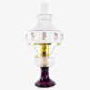 Aladdin Lamp Clear over Amethyst Lincoln Drape with Opal M752 Shade