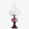 Aladdin Lamp Amethyst Crystal Lincoln Drape with M752 Shade & Nickel Hardware