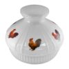 Aladdin Lamp White Opal Rooster Shade Part # 22070 - Image 2