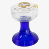 Aladdin Lamp Clear over Cobalt Blue Lincoln Drape Font with Brass Hardware - Image 2
