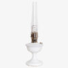 Aladdin Lamp Milk Glass Alexandria Table Lamp with Nickel Hardware