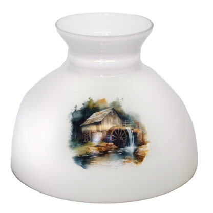 Aladdin Lamp Rustic Watermill Shade.
