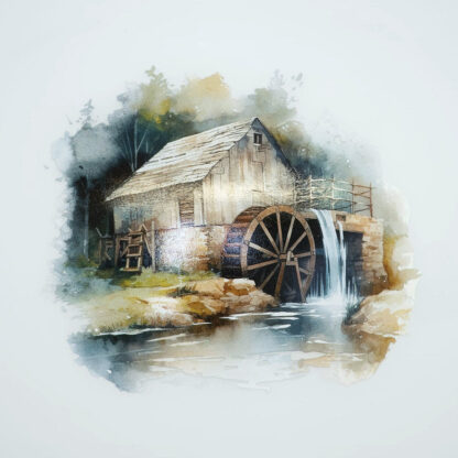 Aladdin Lamp Rustic Watermill Shade. - Image 2