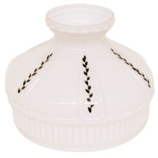 Aladdin Lamp Classic Black Vine Opal Glass Shade Part #1806896