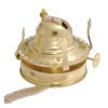Fruit Jar Oil Lamp Burner and Collar Brass Plated Finish - Image 2