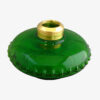 Teardrop Pattern Oil Lamp Font Green Crystal Glass - Image 2