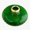 Teardrop Pattern Oil Lamp Font Green Crystal Glass - Image 3