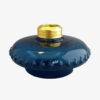 Teardrop Pattern Oil Lamp Font Medium Blue Crystal Glass - Image 2