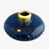 Teardrop Pattern Oil Lamp Font Medium Blue Crystal Glass - Image 3
