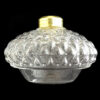 Diamond Quilt Oil Lamp Font Clear Crystal Glass