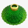 Diamond Quilt Oil Lamp Font Green Crystal Glass - Image 2