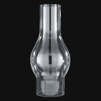 Oil Lamp Chimney Clear Crystal 2 inch Bottom Fitter