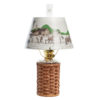 Aladdin Lamp Heartland Wicker Table Lamp with Peace Love Farm Shade