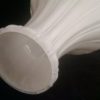 Angle Lamp Chimney in White Opal Cased Glass - Image 4