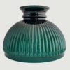 Green Ribbed Glass Shade.