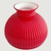 Ruby Red Cased Glass Ribbed Shade Part #302 - Image 2