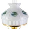 Aladdin Lamp Emerald Green Lincoln Drape with Beach Paradise Shade & Brass Hardware - Image 2