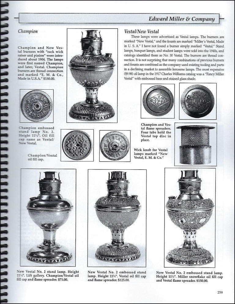 Center Draft Kerosene Lamps 18841940 by J.W. Courter Imperial