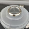 Aladdin Lamp Etched Crystal Font over Cornflower Blue Foot Only 1 Lamp Ever Produced - Image 5