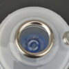 Aladdin Lamp Etched Crystal Font over Cornflower Blue Foot Only 1 Lamp Ever Produced - Image 8