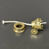Pixie Lamp Burner with 1/8 Inch Diameter Wick and Screw-on Collar - Image 2