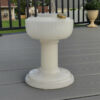 Aladdin Lamp Solitaire White Moonstone Glass Circa 1938 - Image 5