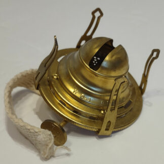 Queen Anne #1 Oil Lamp Burner Solid Brass Lot 123