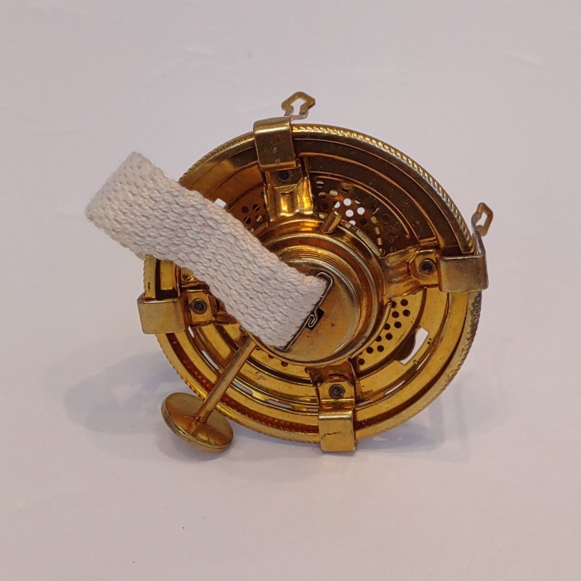 Queen Anne 1 Oil Lamp Burner Solid Brass Imperial Lighting Co.