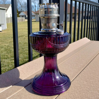 Aladdin Lamp Amethyst Lincoln Drape Lamp