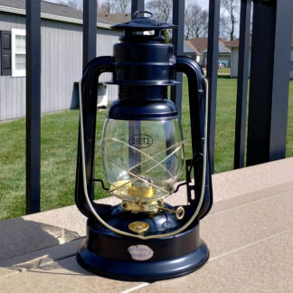 Dietz D-Lite Hurricane Lantern Black with Gold Trim