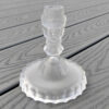 Three Face Pattern Etched Crystal Base
