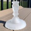 Three Face Pattern Etched Crystal Foot