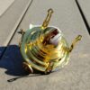 Queen Anne #1 Oil Lamp Burner Solid Brass Old Stock - Image 2