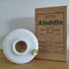 Aladdin Lamp Alacite Tall Lincoln Drape Font. New in Box 1942-1949 - Image 3