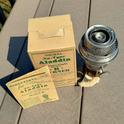 Aladdin Lamp Model B Burner New in Box Nickel Finish - Image 6