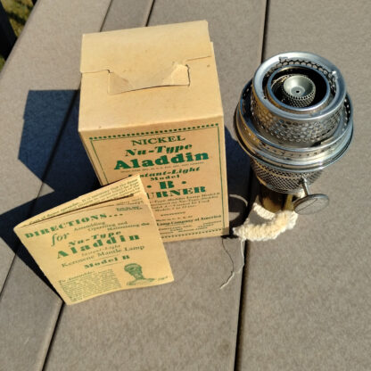 Aladdin Lamp Model B Burner New in Box Nickel Finish - Image 5