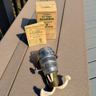 Aladdin Lamp Model B Burner New in Box Nickel Finish
