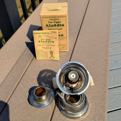 Aladdin Lamp Model B Burner New in Box Nickel Finish - Image 2