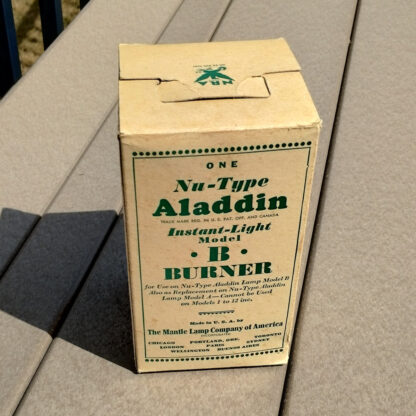 Aladdin Lamp Model B Burner in an Old Box Nickel Finish - Image 3