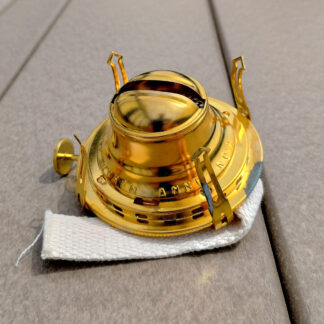 New Old Stock Queen Anne #2 Oil Lamp Burner Solid Brass