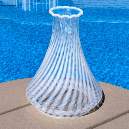 Angle Lamp Opalescent Chimney