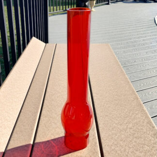 Ruby Red Glass Chimney