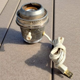 Aladdin Lamp Style Electric Convertor Burner for Lox-on type Chimneys