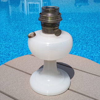 Aladdin Lamp White Moonstone Beehive Style B-84