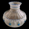 Aladdin Lamp Blue Rose Glass Shade Part # M750 - Image 2