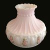 Antique Rose Pink Blush Dome Oval Panel Shade Part # M758 - Image 2