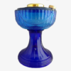 Aladdin Lamp Cobalt Blue Lincoln Drape with M750 Shade & Brass Hardware - Image 2