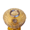 Aladdin Lamp Amber Glass Cathedral Lamp Base circa 1934 - Image 3