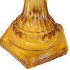 Aladdin Lamp Amber Glass Cathedral Lamp Base circa 1934 - Image 4