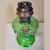 Aladdin Lamp Green Crystal Washington Drape Round Base circa 1939 - Image 4